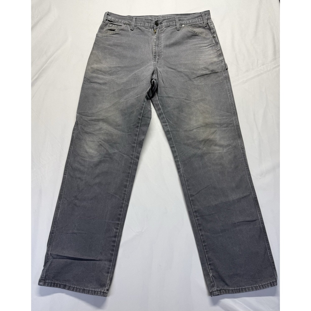 Dickies work Pants Mens 38x32‎ Relaxed Fit Utility Workwear Canvas Duck Gray